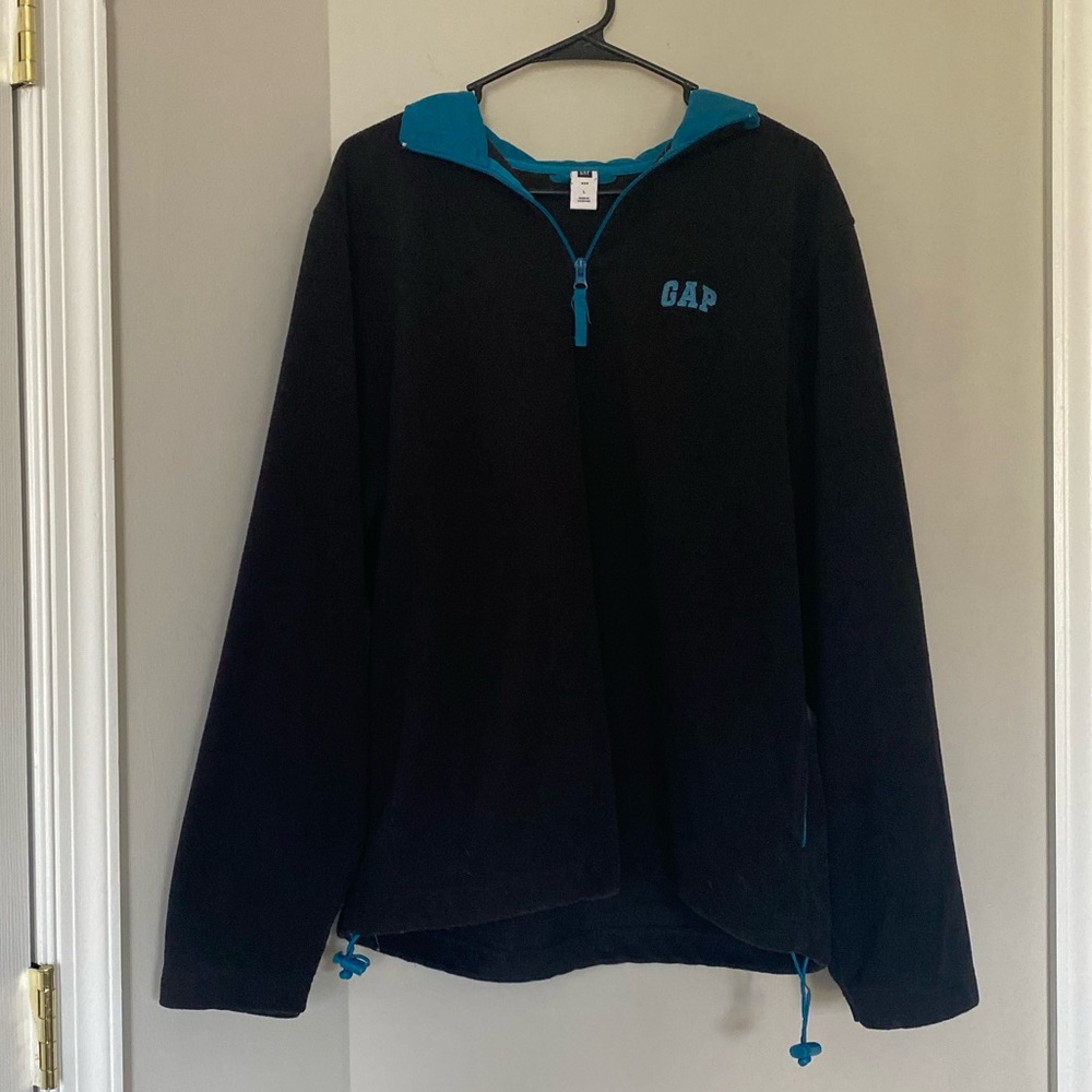 GAP FLEECE HALF ZIP PULLOVER SWEATER